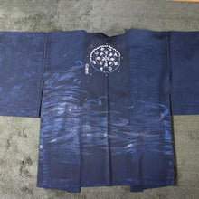 <TUTAE> Haori1010 (for summer) black with bluish silver patterns