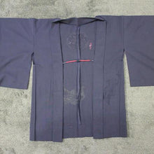 <TUTAE> Haori1018 (for summer)  black with peacocks