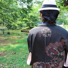 <TUTAE> Haori1016  black with bird and flower