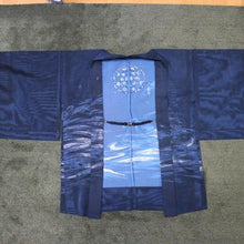<TUTAE> Haori1010 (for summer) black with bluish silver patterns