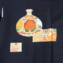<TUTAE> Haori1002  black with orange pots